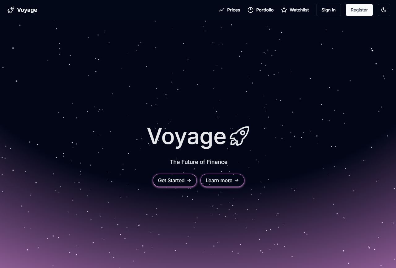 An image of the Voyage project.